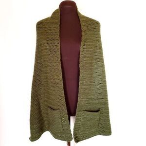 Handknit Large Pocket Scarf